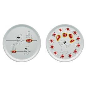 A di Alessi AMGI08 S2 Set 2 piatti per pizza