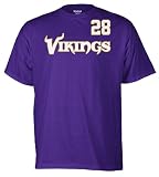 NFL Men's Minnesota Vikings Adrian Peterson Game Gear Player Tee (Regal Purple, Small)