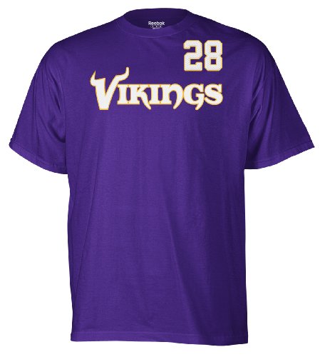 NFL Men's Minnesota Vikings Adrian Peterson Game Gear Player Tee (Regal Purple, Small)