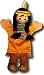 Trullala 25049 - Indianerin, Handpuppe, 40 cm