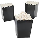 Mini Popcorn Boxes - Black (2 dozen per unit)