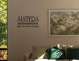 SISTERS MAKE THE BEST OF FRIENDS Vinyl wall quotes stickers sayings home art decor decal