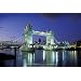 Tower Bridge (London, Lights) Art Poster Print - 24" X 36"