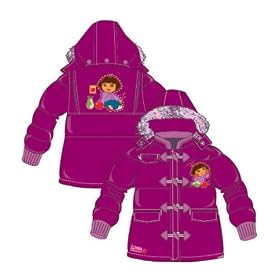 Dora The Explorer - Hodded Padded Jacket, Magenta