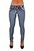 Style SF7-95159S - Colombian Design, Butt Lift, Levanta Cola, Skinny Jeans in Washed Blue Size 11