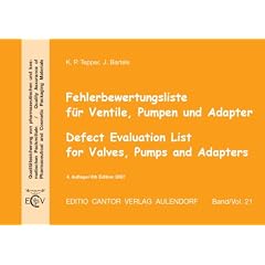 Fehlerbewertungsliste f�r Ventile, Pumpen und Adapter