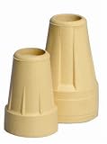Carex Extra Large Crutch Tips, 7/8, Tan (Pack of 3)