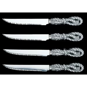 Arthur Court Rope Steak Knives, Set of 4 by 