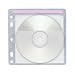 Electronics : CD Sleeves, 100/Pack, White/Clear