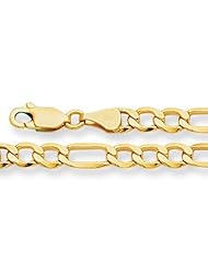 10K Yellow Gold Light Figaro Chain - Width 4.6mm