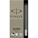 Parker Quink black ink fountain pen cartridges, PACK of 5