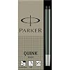 Parker Quink black ink fountain pen cartridges, PACK of 5