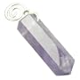 Infinity Circle Healing Crystal Point Pendant in Amethyst Gem