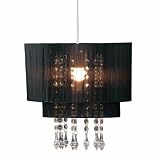 BLACK BEADED CHANDELIER