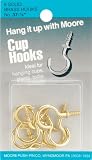Brass Cup Hooks 8/Pkg-