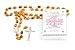 My Caring Cross Olive Wood Rosary Necklaces (Catholic Rosary Necklace, Holy Land Soil)