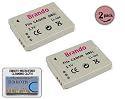 2 PACKS - HIGH Power NB-5L replacement Battery for your Canon Power Shot SD880 IS - Free DB Roth Micro Fiber cleaning cloth included