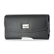 Leather Pouch Protective Carrying Cell Phone Case for Apple iPhone 4 16GB 32GB / 3GS - 16GB 32GB 3G - 8GB / Garmin Asus Garminfone / HTC myTouch (2010) T-Mobile HTC Hero / Huawei Ascend Cricket/ LG Optimus T T-Mobile Optimus S Sprint / Motorola Droid 2 (Global) Verizon Milestone XT720 Droid 2 / Nokia E72/ PCD Razzle TXT8030 Pantech Ease Laser AT&T / Samsung Craft SCH-R900 MetroPCS R350 / Sharp FX / Sony Ericsson Aspen - BLACK