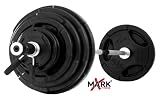 XMark Fitness Premium Rubber Coated Olympic Weight Set (400 -Pounds)