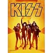Kiss Posterflagge Gold Textilfahne Fahne Poster Flagge