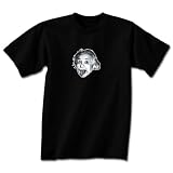 Albert Einstein LITTLE EINSTEIN Adult Black T-shirt Tee Shirt