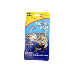 Striped Bass Rig 7 0 Hook 3-Way Swivel by