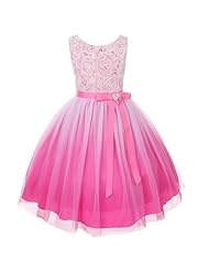 Girls Spring Flower-Girl Dress/Pageant Dress 