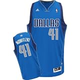 NBA Men's Dallas Mavericks Dirk Nowitzki Revolution 30 Road Swingman Jersey H Size (Blue, XXXX-Large)