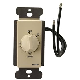 Woods 59727 Manual Wall Switch Timer, Ivory, 15-Minute