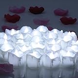 OMGAI LEDキャンドル　クリスマスキャンドル　無煙蝋燭LEDライト 誕生日会やパーティーなどの飾り クリスマス飾り LEDライト　24個入り（クールホワイト）　約：60時間以上点灯可能。