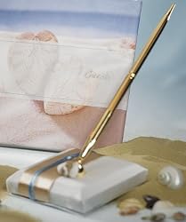 Ocean Of Love Guest Book and Satin Base Pen Set