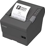 Epson TM-T88V Thermal Receipt Printer (USB, Ethernet, PS180 Power Supplu, Dark Gray Color) P/N C31CA85330