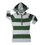 Designer Dog Apparel - Striped Hoodie for Dog - Blue with White Stripes - Size 20 - Large