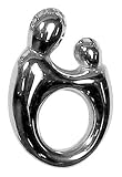 Mother and Child Sterling Silver Oval Charm with Bracelet by Janel Russel Design