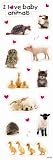 I Love Baby Animals Stickers