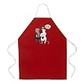 Cow BBQ Apron - Red