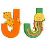 Jungle Alphabet Wooden Letter - J
