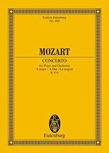 PIANO CONCERTO NO12 K414     A MAJOR                      STUDY SCORE (Edition Eulenburg)