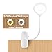 LED Reading Light, LACOKI 28 LEDs USB Rechargeable Reading Lamp, 3 Color x 3 Brightness Clip On Light with Safety Switch, Eye Protection Book Light for Reading in Bed, Touch Control Clip Desk Lamp