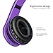 Bluetooth Headphones Over Ear, Hi-Fi Stereo Wireless Headset, Foldable, Soft Memory-Protein Earmuffs, w/Built-in Mic and Wired Mode for PC/Cell Phones/TV
