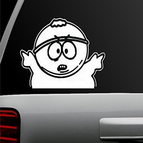 Auto Sticker - Cartman - South Park - Auto Decal - White - Window Sticker for...