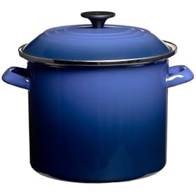 Le Creuset Enamel-on-Steel 8-Quart Covered Stockpot, Cobalt Blue: Kitchen &amp; Dining