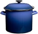 Le Creuset Enamel-on-Steel 8-Quart Covered Stockpot, Cobalt Blue