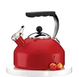 Farberware Healthy Kettle Omega 2-3/4-Quart Teakettle, Red