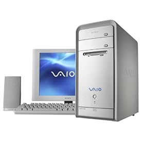 Sony VAIO PCV-RS430G Desktop (2.80-GHz Pentium 4 (Hyper-Threading), 512 MB RAM, 120 GB Hard Drive, DVD+RW/CD-RW Drive )