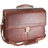 Dr. Koffer Fine Leather Accessories Mason Flapover Brief