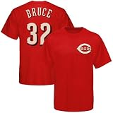 Majestic Cincinnati Reds #32 Jay Bruce Youth Red Player T-shirt (Small)