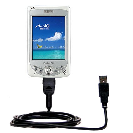 Classic Straight USB Cable for the Mio 339 with Power Hot Sync and Charge capabilities - uses Gomadic TipExchange Technology