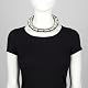 Silver Rolls Collar by La Mollla