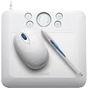 Bamboo Fun (Small) White Tablet with Pen, Mouse & Graphics Software
